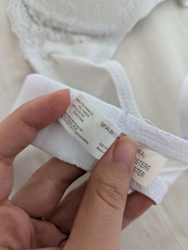 Reggiseno push-up in pizzo bianco