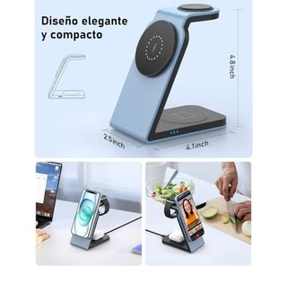 Cargador Inalámbrico 3 en 1