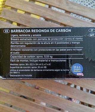 Nuovo barbecue a carbonella rotondo nero