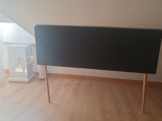 Cabecero de tela negro