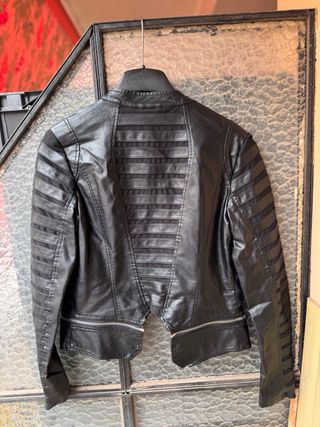 Chaqueta Biker Negra