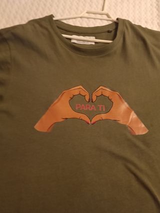Camiseta Para Ti Corazón Manos Verde