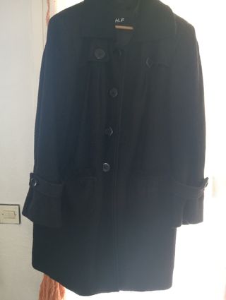 Abrigo Hipercor Negro Mujer