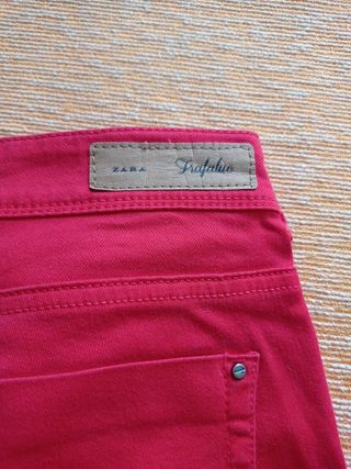 Pantalón rojo mujer talla 38