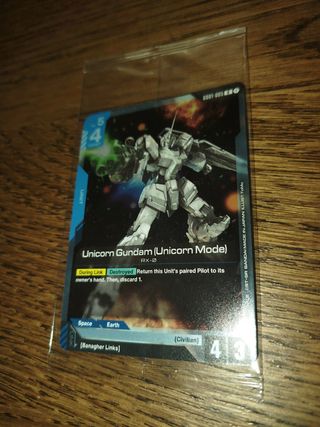 Carta Gundam Unicorn Mode RX-0 Promo