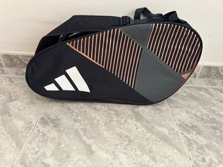 Borsa porta racchette Bullpadel nera e arancione
