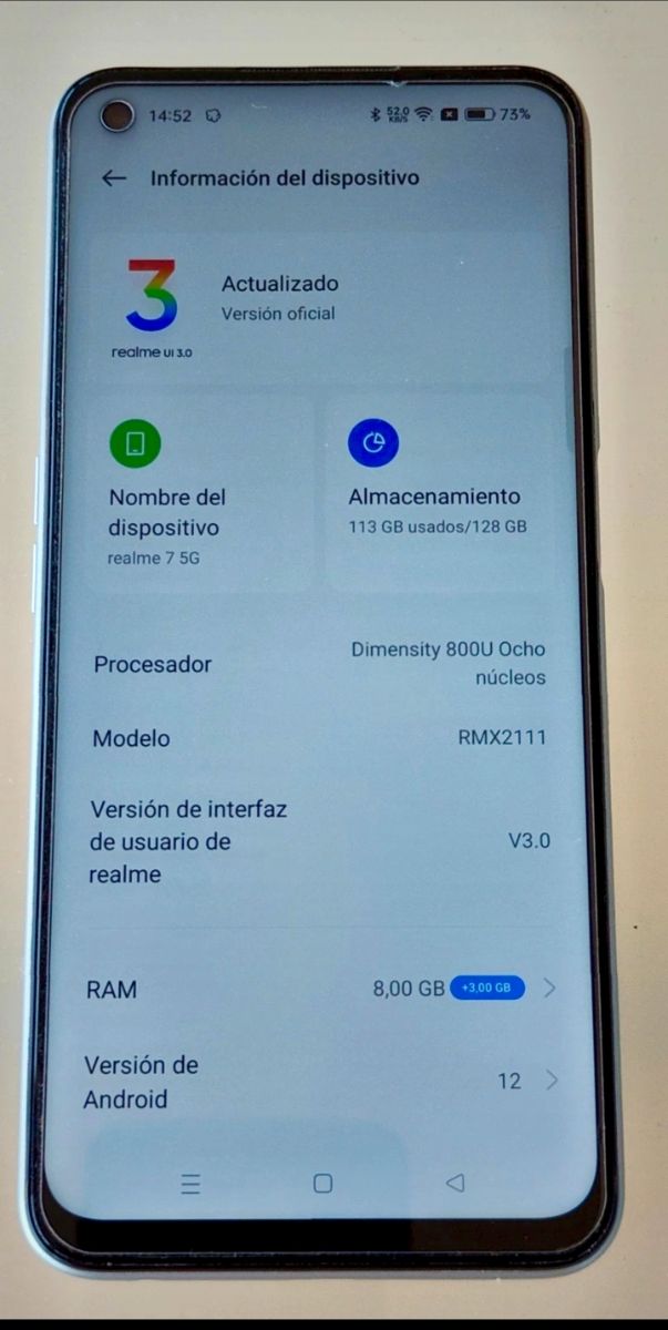 Realme 7 5G 128GB gris 8+5 GB RAM, cargador rápido