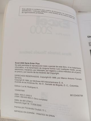 Miniguia de formación Microsoft Excel 2000