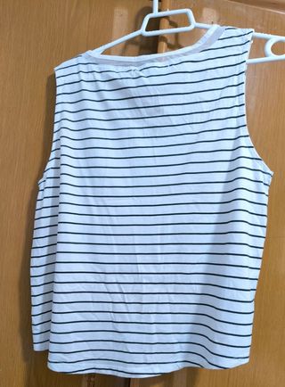 Camiseta de rayas sin mangas