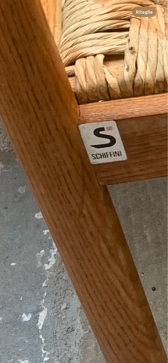 Tavolo e sedie Vico Magistretti Schiffini anni 60