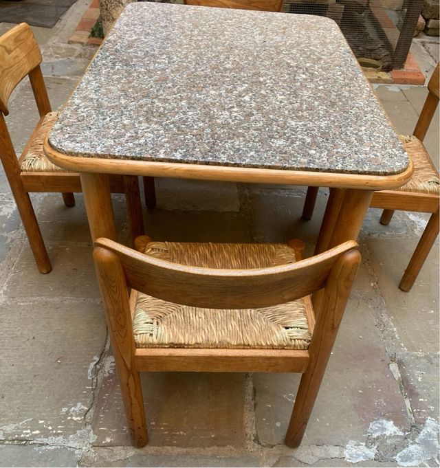 Tavolo e sedie Vico Magistretti Schiffini anni 60