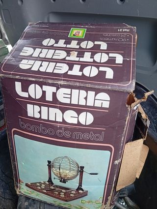 Bombo de lotería antiguo Loteria Bingo