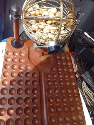 Bombo de lotería antiguo Loteria Bingo