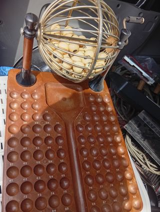 Bombo de lotería antiguo Loteria Bingo