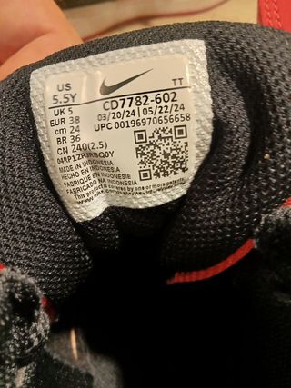 Scarpe Nike Rosse e Nere Tg 38