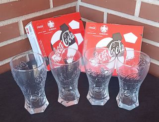 Juego 4 Vasos Coca Cola Euro 2020