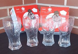 Juego 4 Vasos Coca Cola Euro 2020