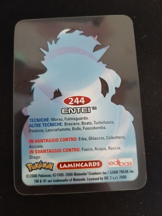 Carta Pokemon Entei Lamincards 