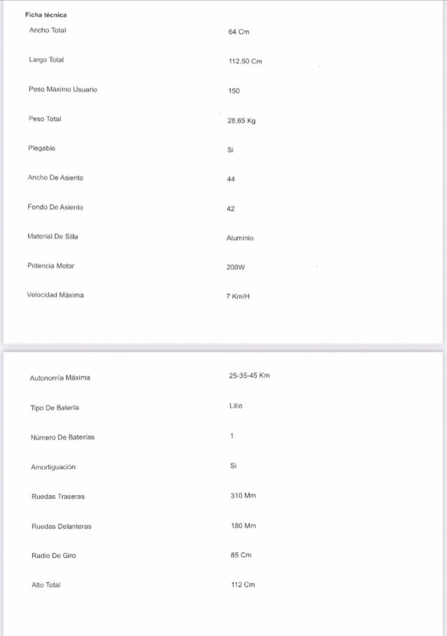 Silla de Ruedas Eléctrica Negra