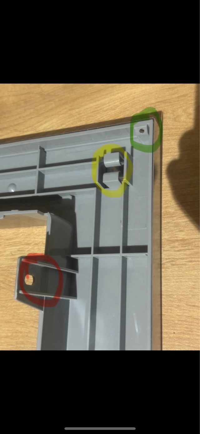 Marco para encastrar un microondas de sobremesa