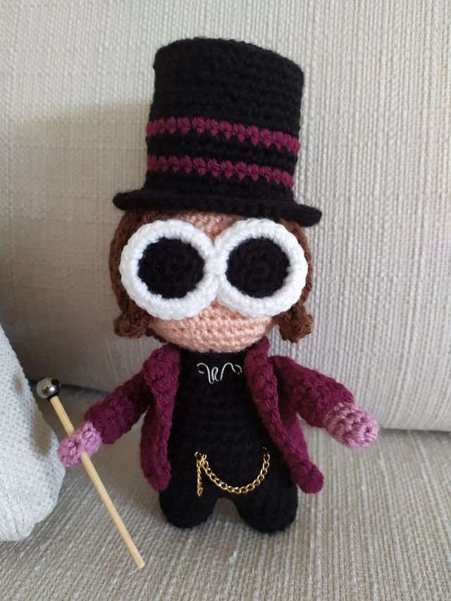 Amigurumi Willy Wonka fatto a mano