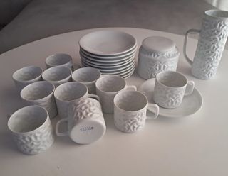 Juego Café Porcelana CASTRO Años 70, Hoy SARGADELO