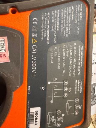 Sonel MRU-20 Medidor de Resistencia