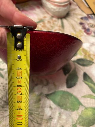 Ciotolina rossa in vetro