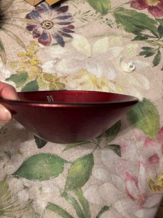 Ciotolina rossa in vetro