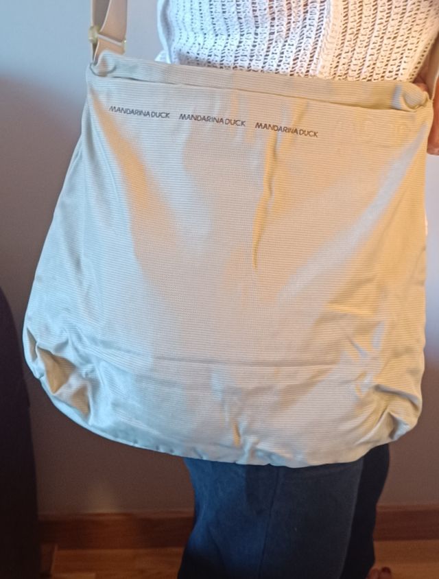 Bolso de hombro Mandarina Duck beige