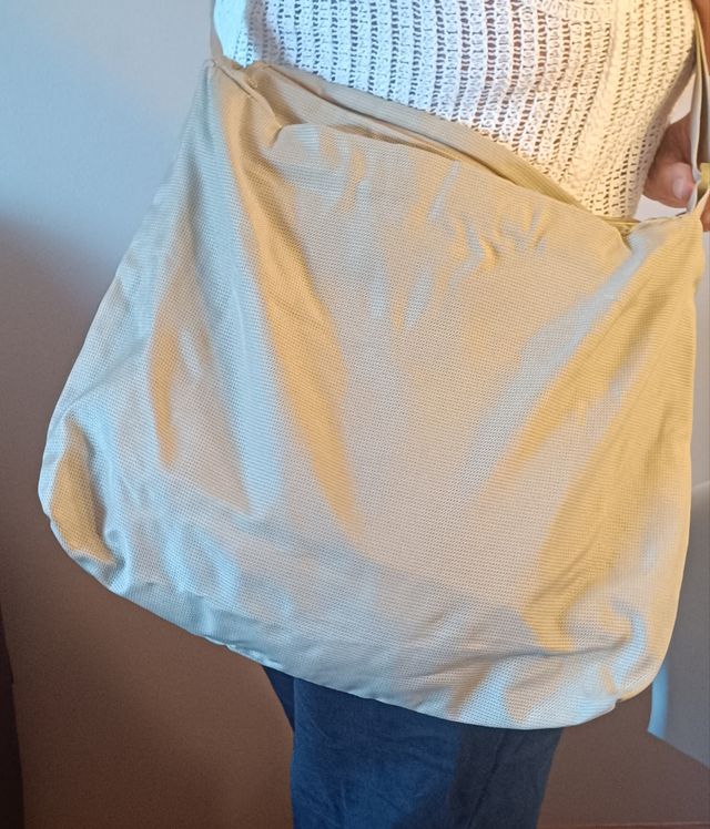 Bolso de hombro Mandarina Duck beige