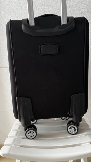 Maleta de cabina negra tela 10kg