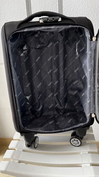 Maleta de cabina negra tela 10kg