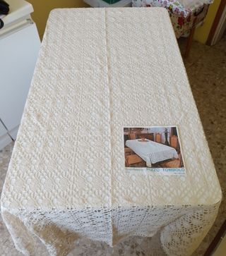 Copritavolo Pizzo Tombolo Cotone Avorio