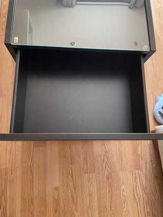 Mesa de centro Ikea cristal y madera