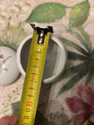 Scatolina in ceramica fiore