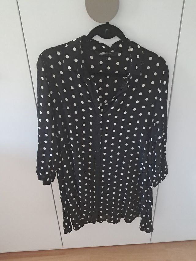 Vestido camisero de Zara