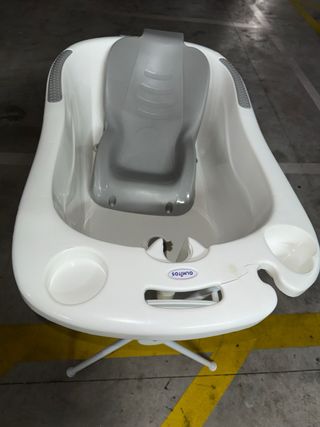 Bañera bebé con asiento y soporte
