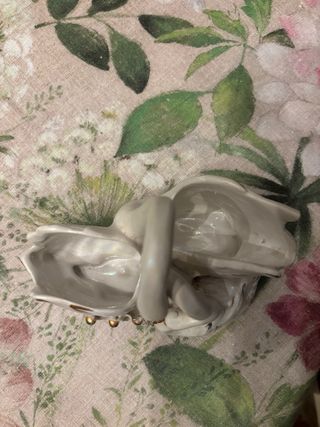 Vasetto portagioie ceramica 3 cigni