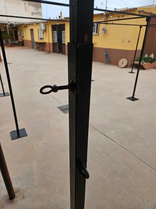 Estructura pérgola de hierro