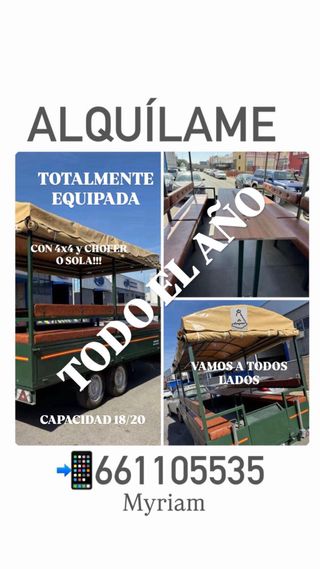 ALQUILER REMOLQUE JARDINERA