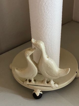 Portarotolo shabby chic con oche