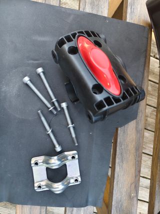 Seggiolino Bici Posteriore Bambini Rosso/Nero