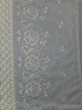 Completo letto matrimoniale in sangallo , elegante