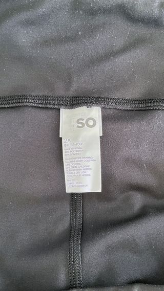 Shorts ciclismo negros talla grande con bolsillos