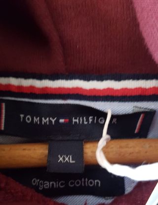 Sudadera Tommy Hilfiger con capucha Roja XXL