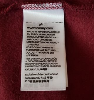 Sudadera Tommy Hilfiger con capucha Roja XXL