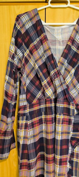 Vestido estampado cuadros
