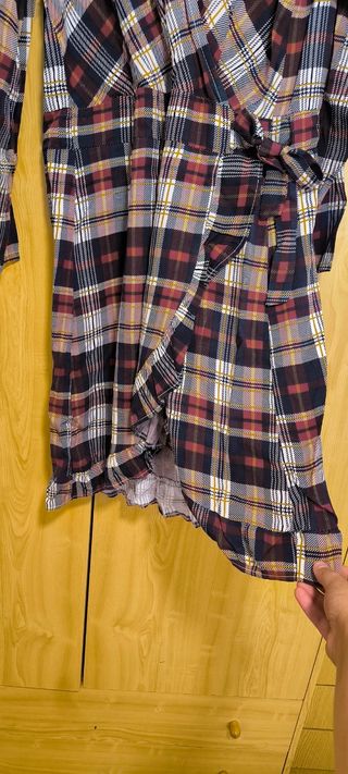 Vestido estampado cuadros