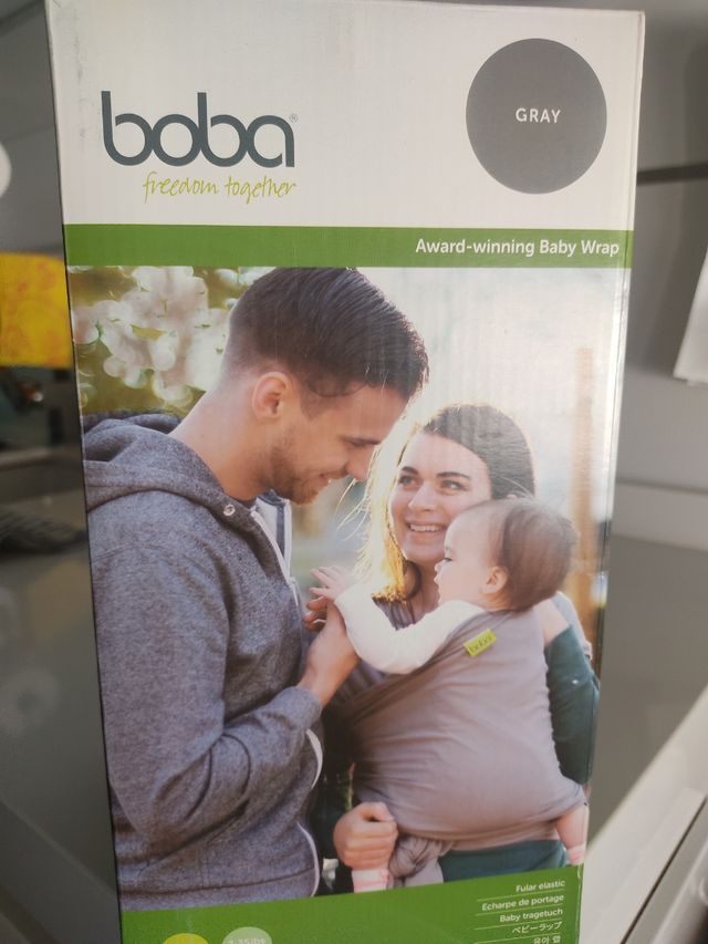 Portabebés Boba Gris Suave